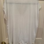 Market & Spruce  White V-Neck Short Sleeve Top Photo 2