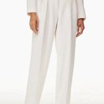 Wilfred Effortless Pant High Rise Wide Leg Trousers White Size 10 Photo 0