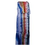 Raquel Allegra Ethereal Tie Dye Waterfall Rainbow Off the Shoulder Maxi Dress 2 Blue Size L Photo 4