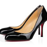 Christian Louboutin Black Patent Leather Dolly Pump | Size 6 Photo 0
