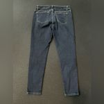 Michael Kors  Dark Wash Izzy Skinny Jeans Fitted‎ Gold Thread Size 8 Photo 5