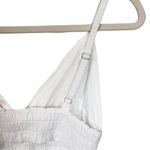 White Sleeveless Maxi Sundress with V Photo 4