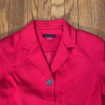 Tommy Hilfiger ‎ 3 “button” Cropped Blazer Red Size 6 business causal preppy Photo 3