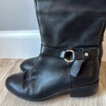 Ralph Lauren  Makaila Black Leather Riding Boots Size 6.5 Designer Classic Photo 2