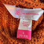 No Boundaries  sweetheart wrap sweater brown and tan size 11/13 Photo 2