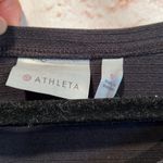 Athleta  Shirt Womens Small Black Long Sleeve Limitless Crew Activewear Photo 3