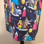 Disney Winnie The Pooh Winter Scene Short Sleeve Scrub Top With Double Pockets Photo 4