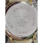 Womens Milan MLN129 PC21 Quartz Watch Gold Tone Black‎ Accent Photo 10