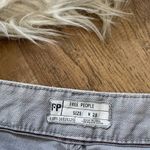 Free People  Light Gray Distressed Shorts Photo 2