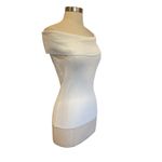 Maje  Rib Knit Bardot-Neck Top In White Size 2 Photo 3