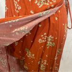 Somedays Lovin rust burnt orange true wrap dress size large Photo 5