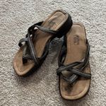 Route 66 Vintage Y2K  Strappy Chunky Platform Sandals Women's Size 8 Brown & Black Photo 0