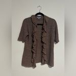 Classiques Entier  Brown Ruffle Cardigan Photo 2