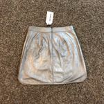 Highline  Collective NWT metallic silver mini skirt Photo 9
