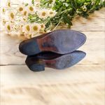 Vintage Tony Llama Women's 8.5 Brown Green Shaft Western Distressed Cowboy Boots Photo 4