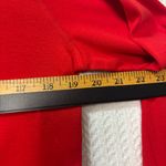 Van Heusen  Embroidered 3/4 sleeve red top, faux layered, Sz L, Casual Y2K Photo 4