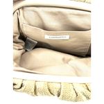 Anthropologie  The Frankie Raffia Clutch in Gold Bag Crossbody Chain Clutch Purse Photo 5