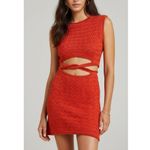 Bec & Bridge  Effie Cut-Out Knit Mini Dress, Cherry, 4 (US) Photo 1
