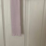 PacSun NWOT Floral Print Long Sleeve Ruffle Hem Sleeves Purple Pink Crop Top Photo 3