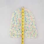 White Multi Color Cable Knit Y2K Vintage Bucket Beanie Cap Hat Photo 5