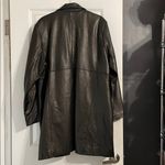 wilson's leather Vintage  Black Mid-Length Trench Coat Jacket Plus Size 2X Photo 1