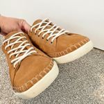 Palladium  Suede Leather Lace Up Sneakers in Tan‎ Comfort Walking Womens Size 8.5 Photo 2