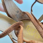 Franco Sarto Mollie Vegan Leather Wedge Sandals Womens Size 10M Brown Shoes Photo 4