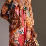 Anthropologie Geisha Designs Collage Midi Dress - Size S (Oversized) - Multicolor - NWT/Flawed Photo 0