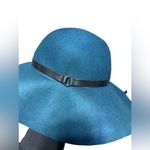 Old Money Aesthetic Wool Hat Blue Green Black Trim NWT Photo 10