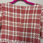 Tuckernuck NWT English Factory Red & White Tweed Puff Sleeve Tiered Dres… Photo 11