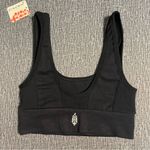 Free People Movement Free Throw Square Neck Bralette Black Photo 5