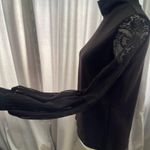 SheIn Black Long Lace Sleeved Women’s Small Top Photo 4