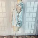 INC International Concepts White Silver Sleeveless Sequin Blouse Size Large Photo 5