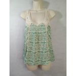 Hint of Mint Hint Of Mint Women Medium Green Floral Lace Floral Tank Top Photo 4