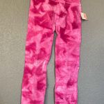 Free People NWT Good Karma Leggings Hot Pink tie dye Size M/L Pink Astor… Photo 3