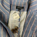 J.‎ Peterman Red Blue White Stripe Cotton Blazer Jacket Womens 0 Photo 2