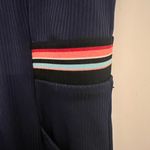 Baleaf Chic Navy Athletic Sleeveless Dress with Striped Details by Size Small Photo 2