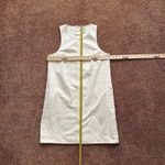 J.Crew  Women's Denim Dress 6 Sleeveless White Pockets Shift Midi Preppy Retro Photo 4