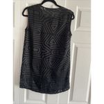 Eleven Paris  Women's 34 Black Sheer Geometric Sleeveless Tunic Blouse Grunge Hip Photo 6
