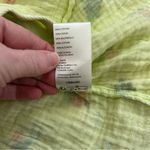 Free People  Iris Corset Set Skirt Yellow Green Floral Cotton Button Down Skirt S Photo 6