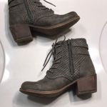 Roxy Women’s Vargas Low Faux Leather Gray Perforated Lace-Up Ankle Booties Boots Photo 5