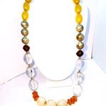 Handmade Multi-Color Earth Neutral Tone Beaded Necklace Photo 0