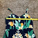 Old Navy  Orange Blossom Flower fruit leaves cami knee length fit n flare dress Photo 5