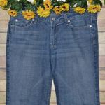 Ladies Seven for All Mankind Wide Leg Crop Vintage Dojo Jeans Size 32 Light Wash Blue Photo 1