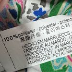 ZARA  Paisley Satin Button Up Blouse White Multi Small Photo 9