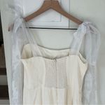 Reformation New  Kairo Midi Dress in Ivory Photo 7