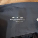 Athleta Salutation Stash Pocket II Capri Leggings Sz L Large Midnight Blue Photo 3