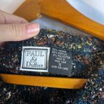 Paul Et Duffier Tweed Knit Cardigan 50% Mohair Boxy Boho Rebel Cozy Size Small Black Photo 6