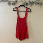 Free People NWOT FP Beach Knit Red Overall Romper Photo 5