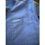Jaanuu  Scrub Jacket Sz XS Blue Full Zip Front Pockets Lined Long Sleeve Hospital Photo 2